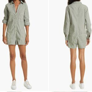 Frank & Eileen, Ireland Playsuit, Sage, Italian Performance Linen